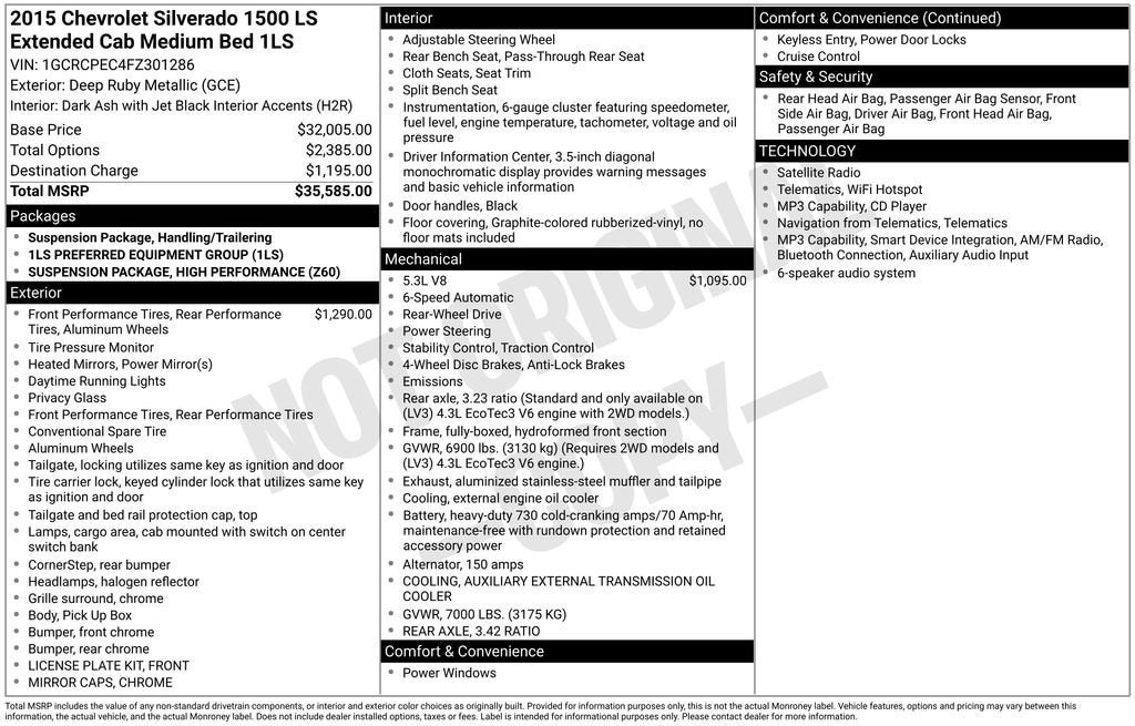 chevrolet silverado 1500 2015 1GCRCPEC4FZ301286 image chevrolet silverado 1500 2015 1GCRCPEC4FZ301286 image
